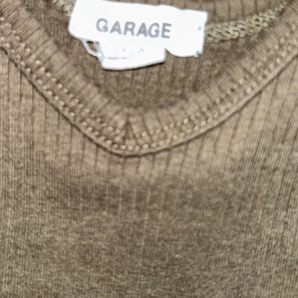 NEW Garage Green Ribbed Tank Top - Picture 2 of 3